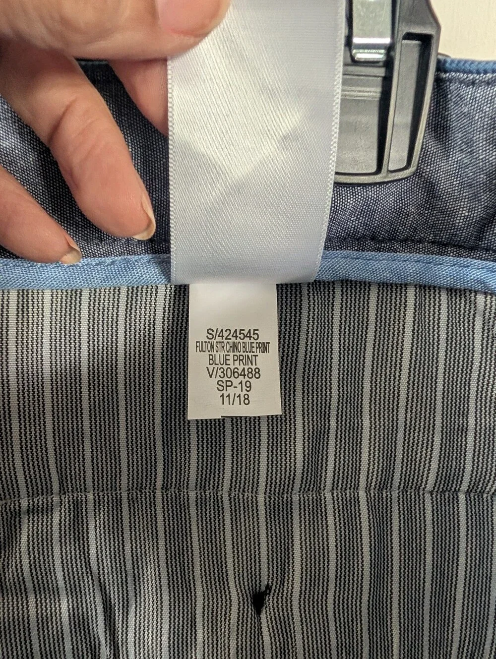 Banana Republic Men's Blue Chinos Fulton skinny chino 34x30 NWT
